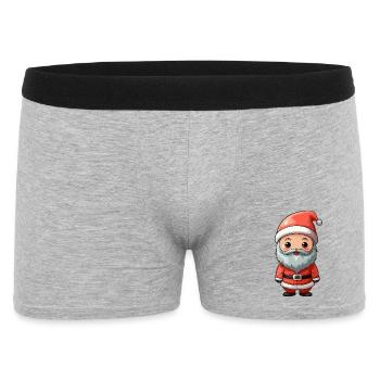 Santa Cartoon Charm - Men's Boxer Shorts - heather grey - Front