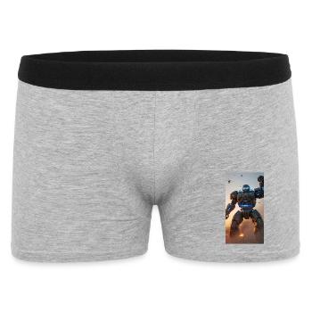 Iron Sentinel Mech - Men's Boxer Shorts - heather grey - Front