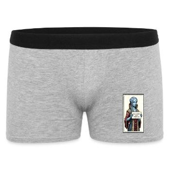 Ce t-shirt nourrissait un chien errant - Boxer Homme - gris chiné - Devant
