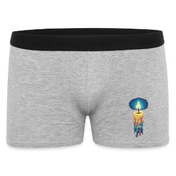 Faith Light Candle Retro Spirit Design - Men's Boxer Shorts - heather grey - Front