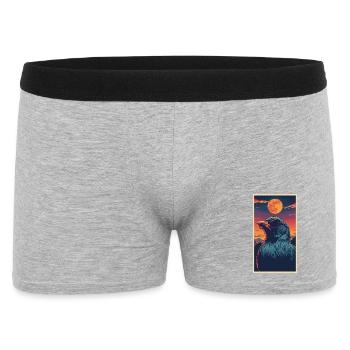 Lunettes de soleil Corbeau et coucher de soleil - Boxer Homme - gris chiné - Devant
