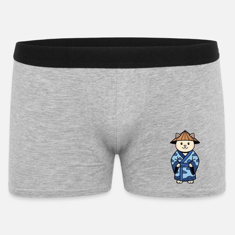 Chat de Chine mignon - Boxer Homme - gris chiné