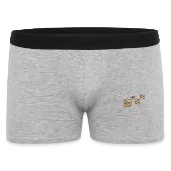 Golden Shapes - Männer Boxer Shorts - Grau meliert - Vorne