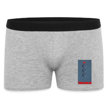 Three Sockets on Blue Background - Men's Boxer Shorts - heather grey - Front
