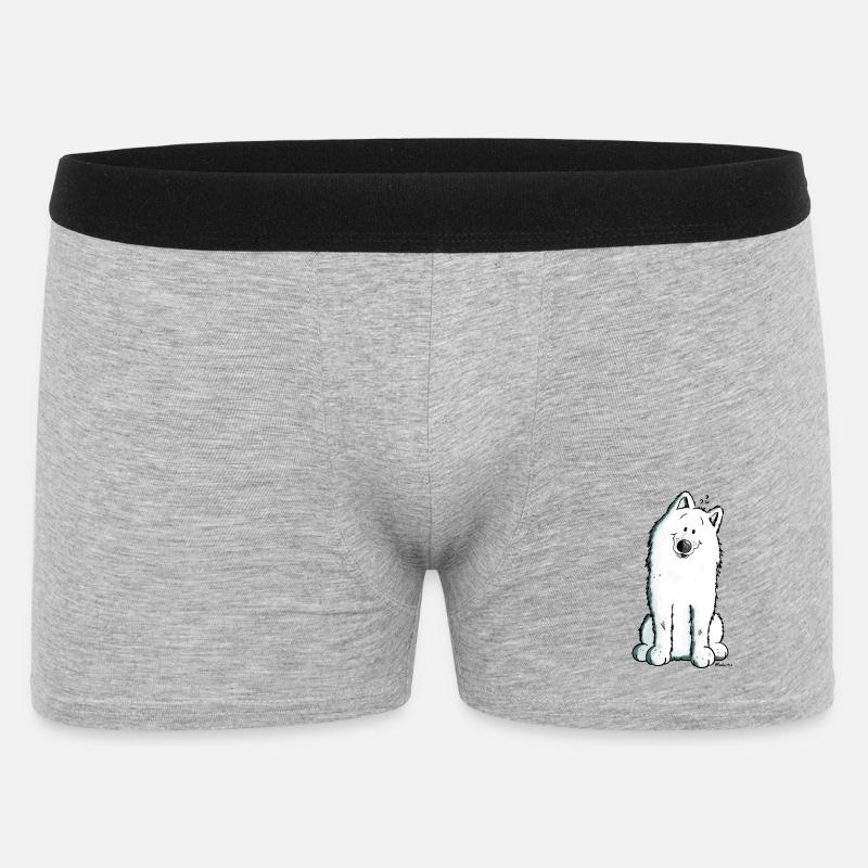 Sabaka Samojede - Männer Boxer Shorts - Grau meliert