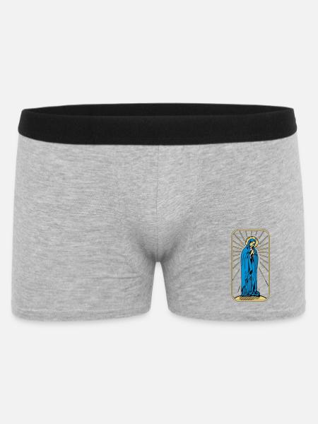 Saint Mary without Background - Men's Boxer Shorts - heather grey