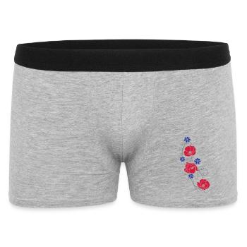 Poppies and cornflowers. Summer design. - Men's Boxer Shorts - heather grey - Front