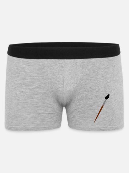 paint brush - Men's Boxer Shorts - heather grey