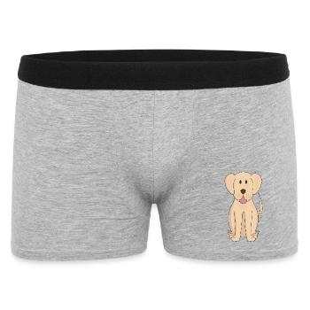 Dog Cartoon Amazing Labrador Retriever - Men's Boxer Shorts - heather grey - Front