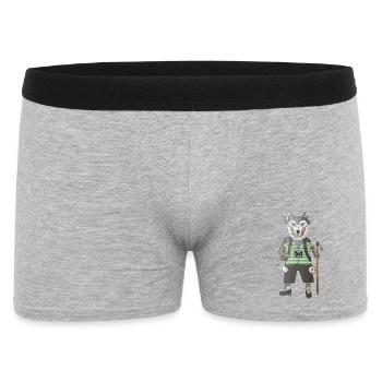 Errez comme un loup libre et sauvage - Boxer Homme - gris chiné - Devant