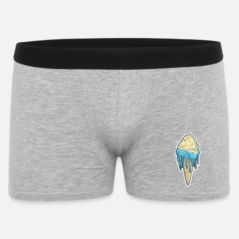 Crème glacée Crème glacée - Boxer Homme - gris chiné