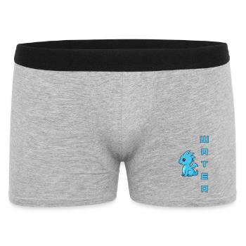 Water Pacifier Blue - Men's Boxer Shorts - heather grey - Front