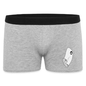 Minimalist Ghost - Men's Boxer Shorts - heather grey - Front