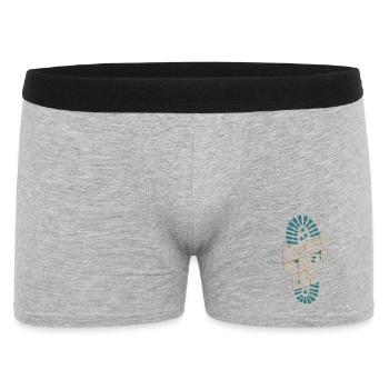 Hiking is Life – Classic Hiking Design - Men's Boxer Shorts - heather grey - Front