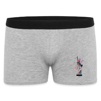 Statue de la Liberté éclaboussée de peinture - Boxer Homme - gris chiné - Devant