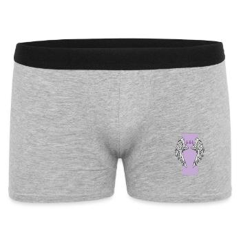 Angel Wings 444 Aesthetic Design - Men's Boxer Shorts - heather grey - Front