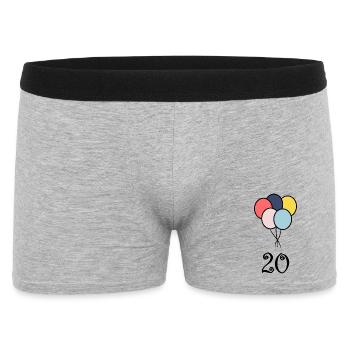 20. 20th ANNIVERSARY. 20 YEARS ANNIVERSARY. 20 YEARS. - Men's Boxer Shorts - heather grey - Front