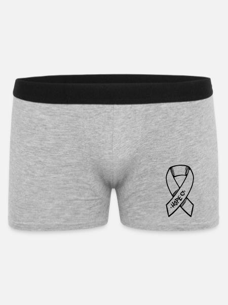 Loop Hope Cancer - Men's Boxer Shorts - heather grey
