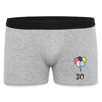 30. 30 YEARS. 30th ANNIVERSARY. 30 YEARS ANNIVERSARY. - Men's Boxer Shorts - heather grey - Front
