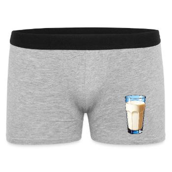 Un verre de lait - Boxer Homme - gris chiné - Devant