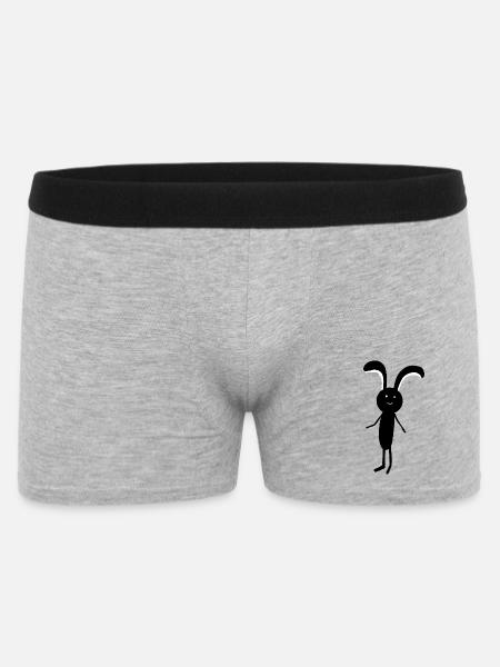 Enfants Lapins Lapins Lapin de Pâques - Boxer Homme - gris chiné