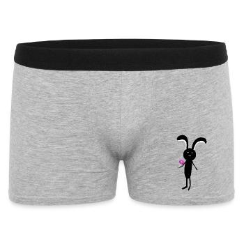 Bunny Lollipop Kids - Men's Boxer Shorts - heather grey - Front