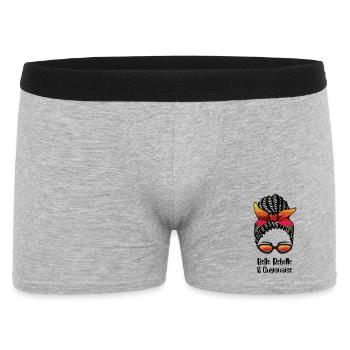 Belle Rebelle Guyanaise T-Shirt Cadeau Humour - Boxer Homme - gris chiné - Devant