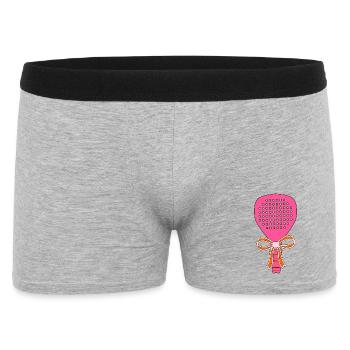 Padel Racket Gift - Men's Boxer Shorts - heather grey - Front
