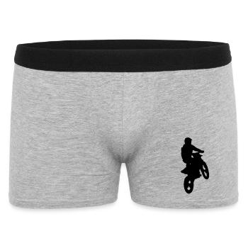 Motocross - Men's Boxer Shorts - heather grey - Front