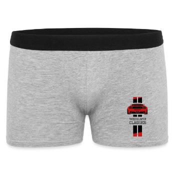 liberty walk rocket bunny Racing Auto Symbol icon - Männer Boxer Shorts - Grau meliert - Vorne