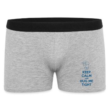 Keep Calm and Hug me Tight - Men's Boxer Shorts - heather grey - Front