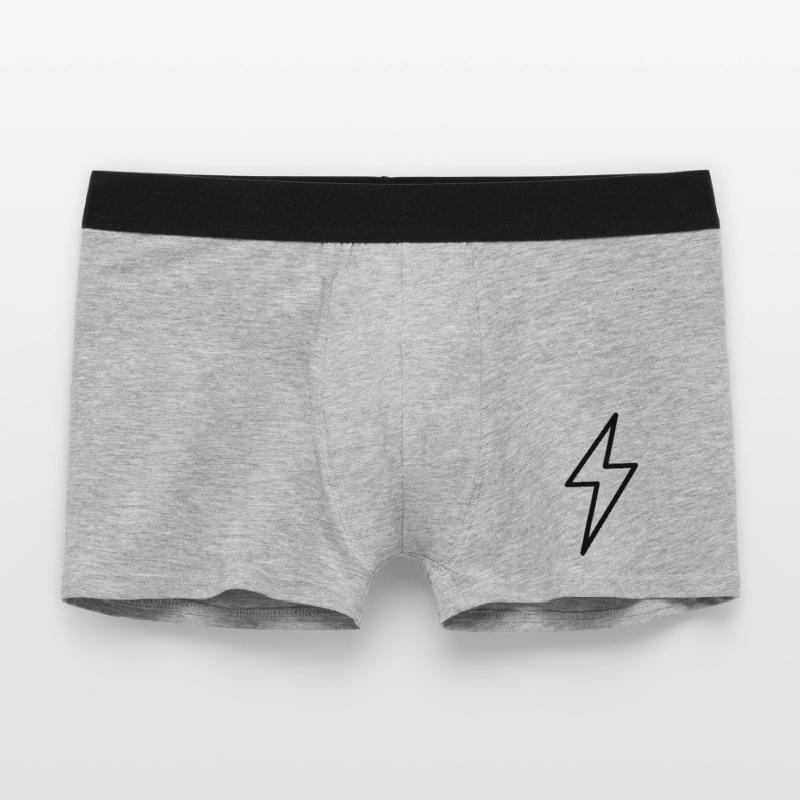 Lightning Symbol Outline Thunder Thunderstorm Men's Boxer Shorts
