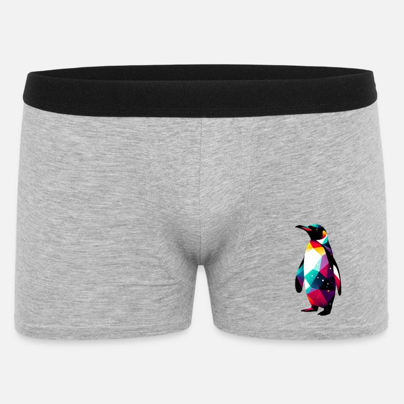 Penguin - Men's Boxer Shorts - heather grey