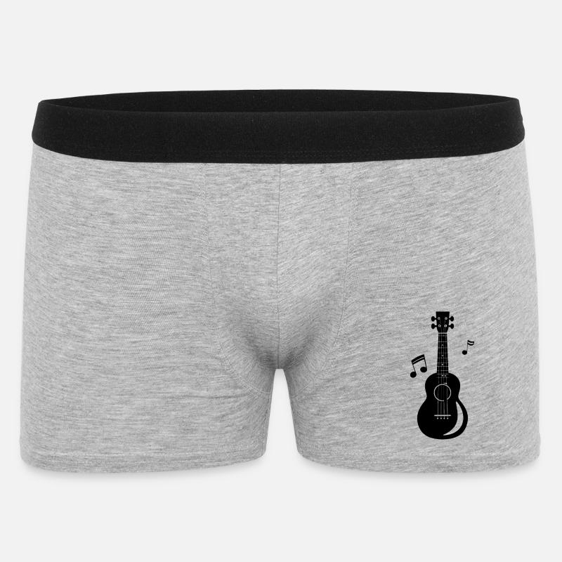 Ukulele - Männer Boxer Shorts - Grau meliert