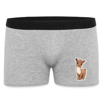Llama Alpaca Llama Animal Gift - Men's Boxer Shorts - heather grey - Front