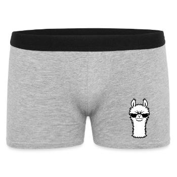 Lama Lunettes de soleil Angry Cool Furry Alpaga Sour - Boxer Homme - gris chiné - Devant