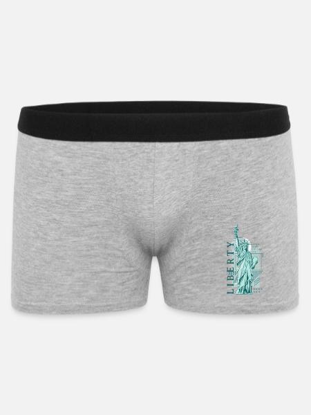 Liberté Bleu Vintage - Boxer Homme - gris chiné