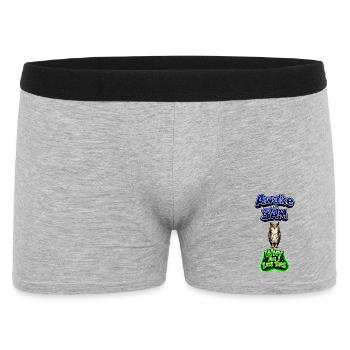 Wake Up at 3 A.M. - Owl Humor - Men's Boxer Shorts - heather grey - Front