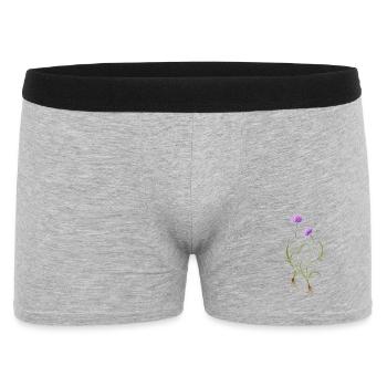 Meadow Flower Nature Illustration - Men's Boxer Shorts - heather grey - Front