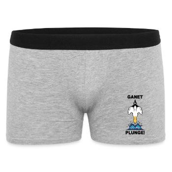 Gannet Loon Sea Plunge Gannet - Men's Boxer Shorts - heather grey - Front