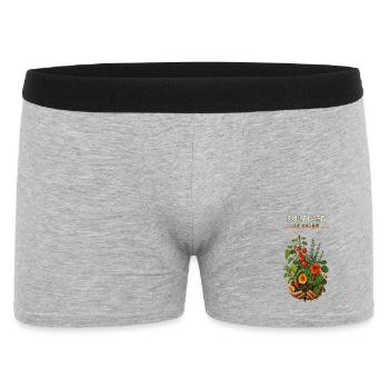 Potager calme et fleuri - Boxer Homme - gris chiné - Devant