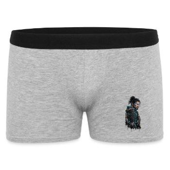 Univers Japonais - Samouraï Moderne - Boxer Homme - gris chiné - Devant