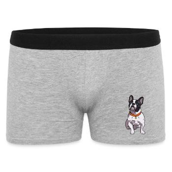 French Bulldog Lover - Boxer Homme - gris chiné - Devant