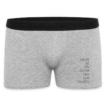 Guter Tag zum Tanzen - Männer Boxer Shorts - Grau meliert - Vorne