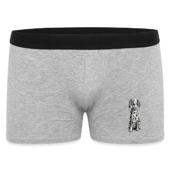 Funny English Setter I Dogs Comic Gift - Men's Boxer Shorts - heather grey - Front