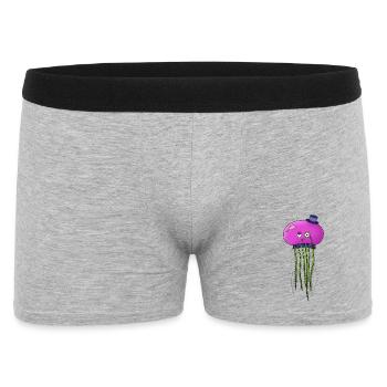 Fancy Jellyfish - Männer Boxer Shorts - Grau meliert - Vorne