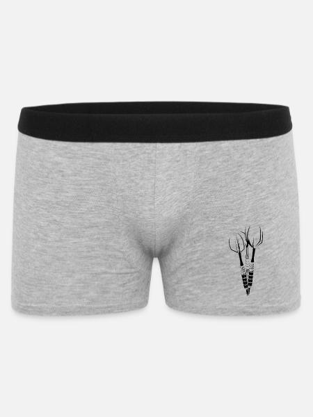 Dart Dartpfeile 180 Turnier Verein Team Freunde - Männer Boxer Shorts - Grau meliert