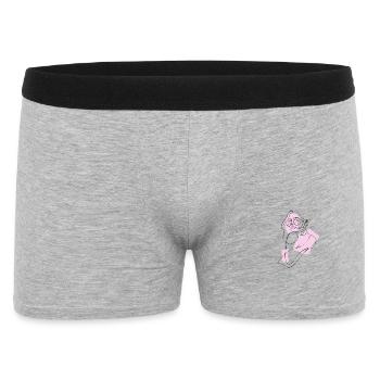 Woman in pink - Men's Boxer Shorts - heather grey - Front
