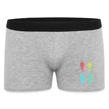 Weihnachtsmann Nussknacker Weihnachten - Männer Boxer Shorts - Grau meliert - Vorne