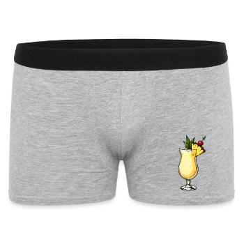 Flair cocktail Tiki à l’ananas - Boxer Homme - gris chiné - Devant